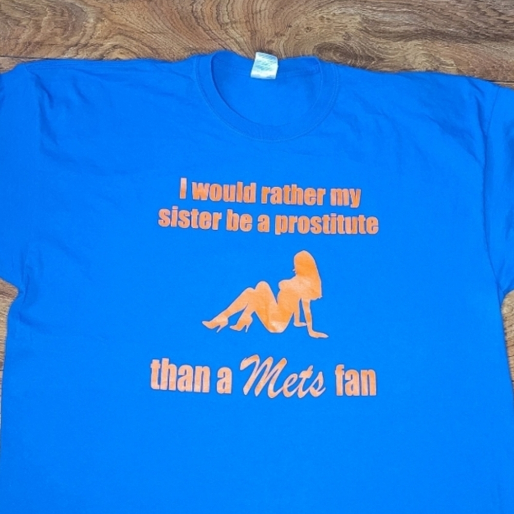 Funny Mets T-shirt Mens XXL